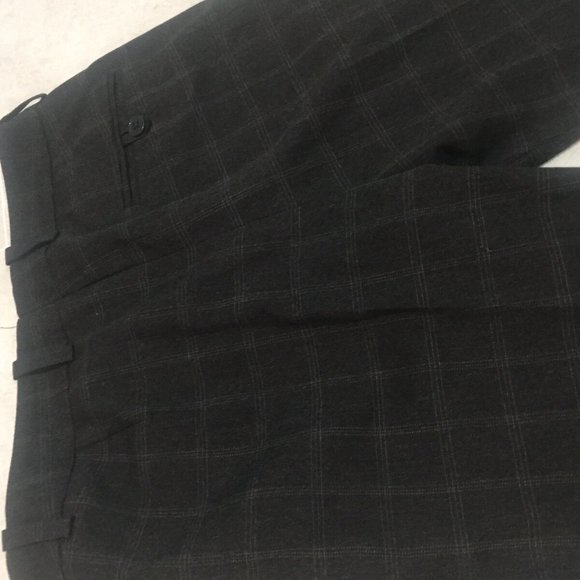 H&M Windowpane Gray Womens Pants Size 6 Bootleg - Picture 5 of 5
